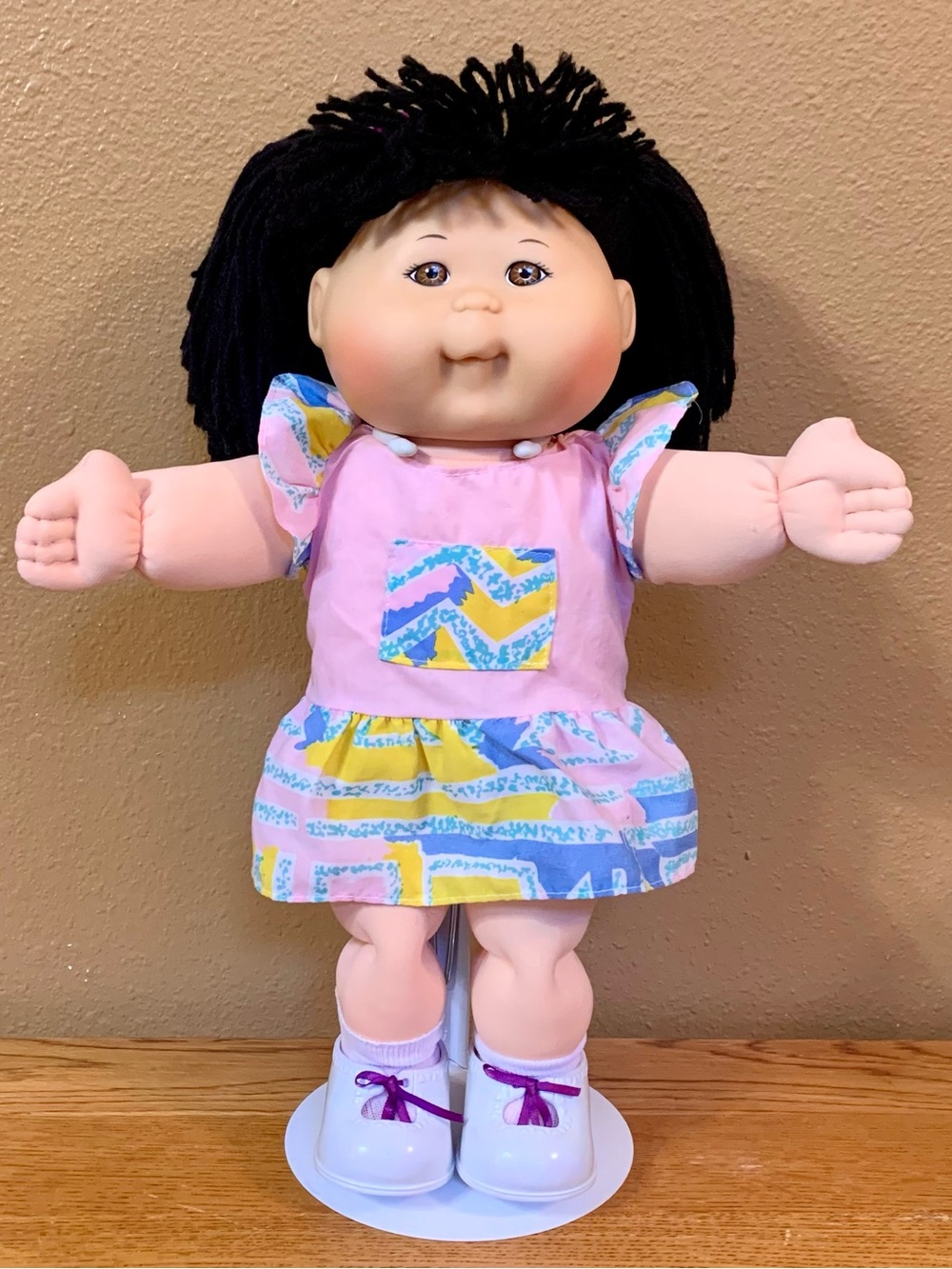 Vintage Cabbage Patch Kids First Edition Doll Asian Girl 1995 Mattel 14”
